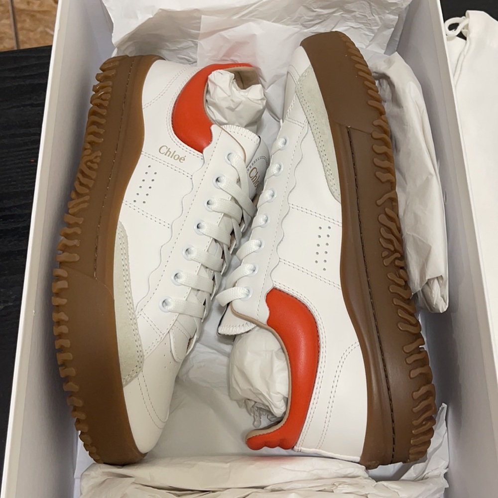 Chloe Franckie bicolor sneakers NIB